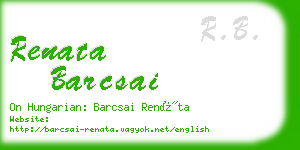 renata barcsai business card